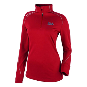 Mississippi Rebels Columbia Women's Shotgun 2.0 Alternate Logo 1/4 Zip 2XLarge Intense Red