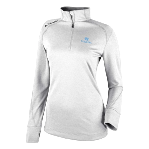 North Carolina Tar Heels Columbia Women's Shotgun 2.0 Alternate Logo 1/4 Zip Medium White