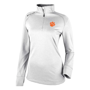 Clemson Tigers Columbia Women's Shotgun 2.0 1/4 Zip Medium White