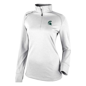Michigan State Spartans Columbia Women's Shotgun 2.0 1/4 Zip Medium White