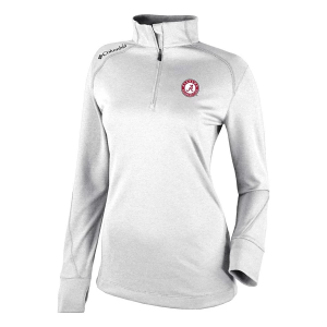 Alabama Crimson Tide Columbia Women's Shotgun 2.0 1/4 Zip Small White