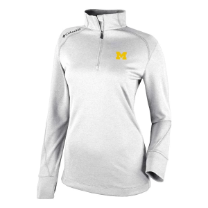 Michigan Wolverines Columbia Women's Shotgun 2.0 1/4 Zip Large White
