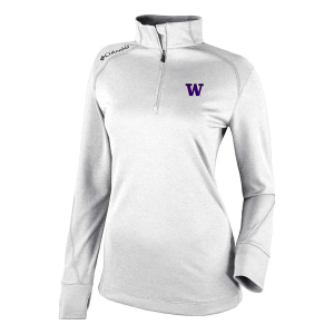 Washington Huskies Columbia Women's Shotgun 2.0 1/4 Zip XLarge White