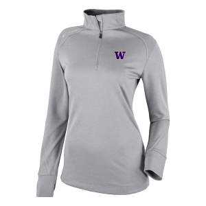 Washington Huskies Columbia Women's Shotgun 2.0 1/4 Zip XLarge Cool Grey