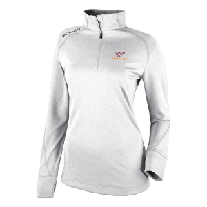 Virginia Tech Hokies Columbia Women's Shotgun 2.0 Alternate Logo 1/4 Zip Small White