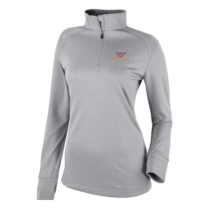Virginia Tech Hokies Columbia Women's Shotgun 2.0 Alternate Logo 1/4 Zip Small Cool Grey