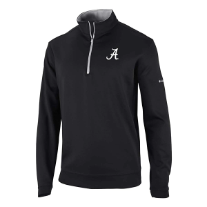 Alabama Crimson Tide Columbia Wickhams Hills 1/4 Zip Medium Black