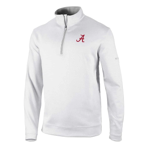 Alabama Crimson Tide Columbia Wickhams Hills 1/4 Zip XLarge White