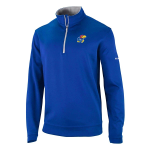 Kansas Jayhawks Columbia Wickhams Hills 1/4 Zip Small Azul