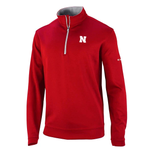 Nebraska Cornhuskers Columbia Wickhams Hills 1/4 Zip Medium Intense Red