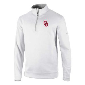 Oklahoma Sooners Columbia Wickhams Hills 1/4 Zip Small White