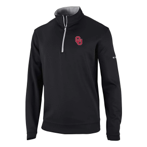 Oklahoma Sooners Columbia Wickhams Hills 1/4 Zip Large Black