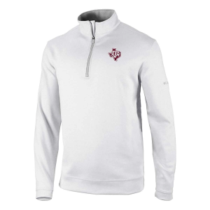 Texas A&M Aggies Columbia Wickhams Hills State Logo 1/4 Zip XLarge White