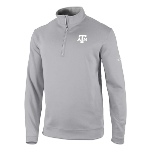 Texas A&M Aggies Columbia Wickhams Hills 1/4 Zip Medium Cool Grey