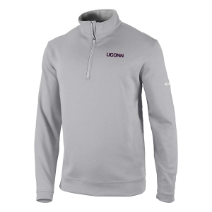 Connecticut Huskies Columbia Wickhams Hills Alternate Logo 1/4 Zip Large Cool Grey