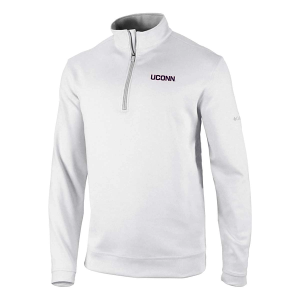 Connecticut Huskies Columbia Wickhams Hills Alternate Logo 1/4 Zip Large White