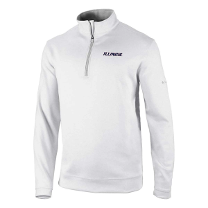 Illinois Fighting Illini Columbia Wickhams Hills Alternate Logo 1/4 Zip Small White