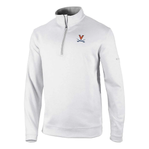Virginia Cavaliers Columbia Wickhams Hills 1/4 Zip Small White