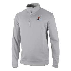Virginia Cavaliers Columbia Wickhams Hills 1/4 Zip XLarge Cool Grey