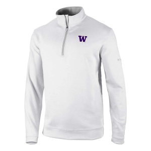 Washington Huskies Columbia Wickhams Hills 1/4 Zip 2XLarge White