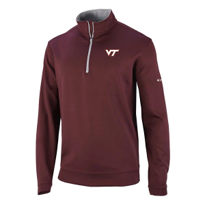 Virginia Tech Hokies Columbia Wickhams Hills 1/4 Zip Medium Deep Maroon
