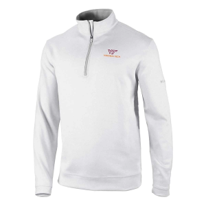 Virginia Tech Hokies Columbia Wickhams Hills Alternate Logo 1/4 Zip Large White