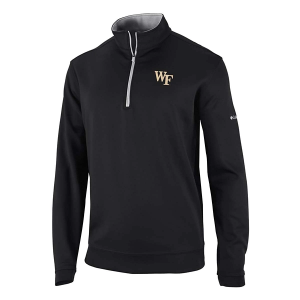 Wake Forest Deacons Columbia Wickhams Hills 1/4 Zip Medium Black