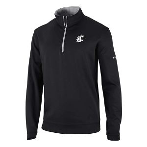 Washington State Cougars Columbia Wickhams Hills 1/4 Zip Medium Black