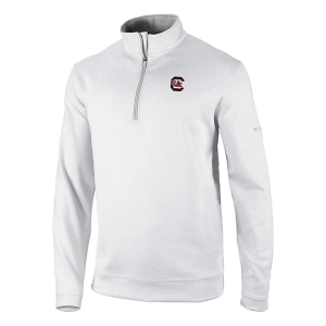 South Carolina Gamecocks Columbia Wickhams Hills 1/4 Zip Medium White