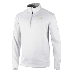 Georgia Tech Yellow Jackets Columbia Wickhams Hills Vintage Logo 1/4 Zip XLarge White