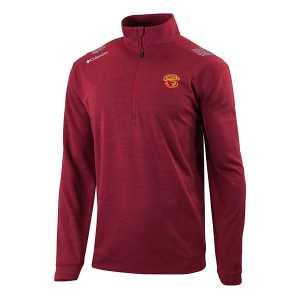 Iowa State Cyclones Columbia Oakland Downs Alternate Logo 1/4 Zip Medium Beet