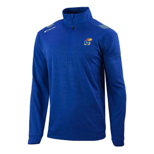 Kansas Jayhawks Columbia Oakland Downs 1/4 Zip 2XLarge Azul