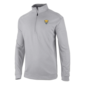 Pittsburgh Panthers Columbia Oakland Downs Alternate Logo 1/4 Zip Medium Cool Grey