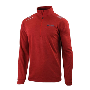 Connecticut Huskies Columbia Oakland Downs Alternate Logo 1/4 Zip Small Intense Red