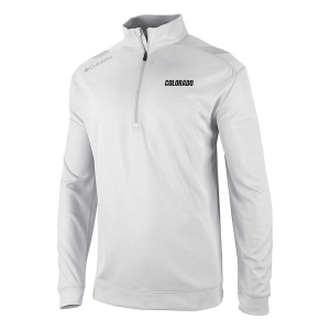 Colorado Buffaloes Columbia Oakland Downs Alternate Logo 1/4 Zip Medium White