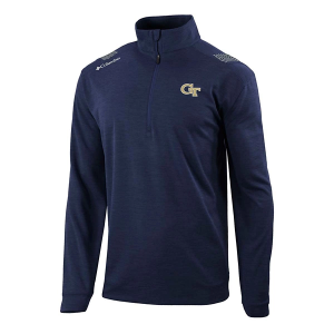 Georgia Tech Yellow Jackets Columbia Oakland Downs 1/4 Zip Medium Collegiate Navy