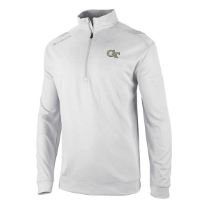 Georgia Tech Yellow Jackets Columbia Oakland Downs 1/4 Zip XLarge White