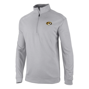 Missouri Tigers Columbia Oakland Downs 1/4 Zip Small Cool Grey