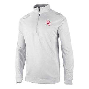Oklahoma Sooners Columbia Oakland Downs 1/4 Zip XLarge White