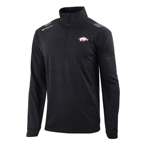 Arkansas Razorbacks Columbia Oakland Downs 1/4 Zip Small Black
