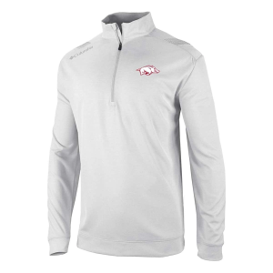 Arkansas Razorbacks Columbia Oakland Downs 1/4 Zip XLarge White
