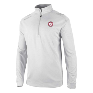 Alabama Crimson Tide Columbia Oakland Downs 1/4 Zip XLarge White