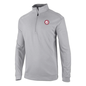 Alabama Crimson Tide Columbia Oakland Downs 1/4 Zip Small Cool Grey