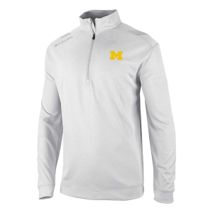 Michigan Wolverines Columbia Oakland Downs 1/4 Zip Medium White