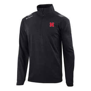 Nebraska Cornhuskers Columbia Oakland Downs 1/4 Zip XLarge Black