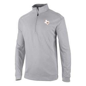 Texas Longhorns Columbia Oakland Downs Alternate Logo 1/4 Zip Large Cool Grey