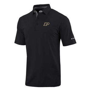 Purdue Boilermakers Columbia Even Lie Polo 2XLarge Black