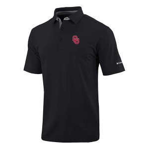 Oklahoma Sooners Columbia Even Lie Polo Medium Black