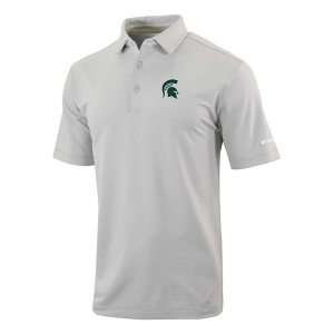 Michigan State Spartans Columbia Even Lie Polo XLarge Cool Grey