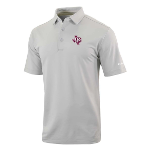 Texas A&M Aggies Columbia Even Lie State Logo Polo XLarge Cool Grey